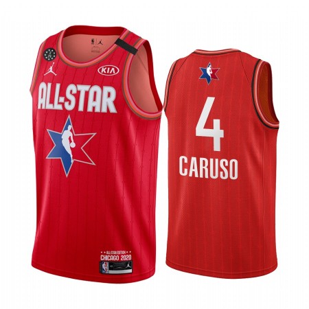 Maglia NBA Los Angeles Lakers Alex Caruso 4 2020 All-Star Jordan Brand Rosso Swingman - Uomo